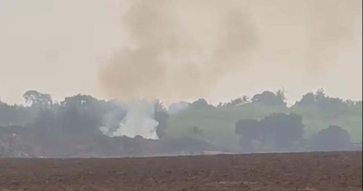 L'incendie de la décharge verte de Dorville a repris
