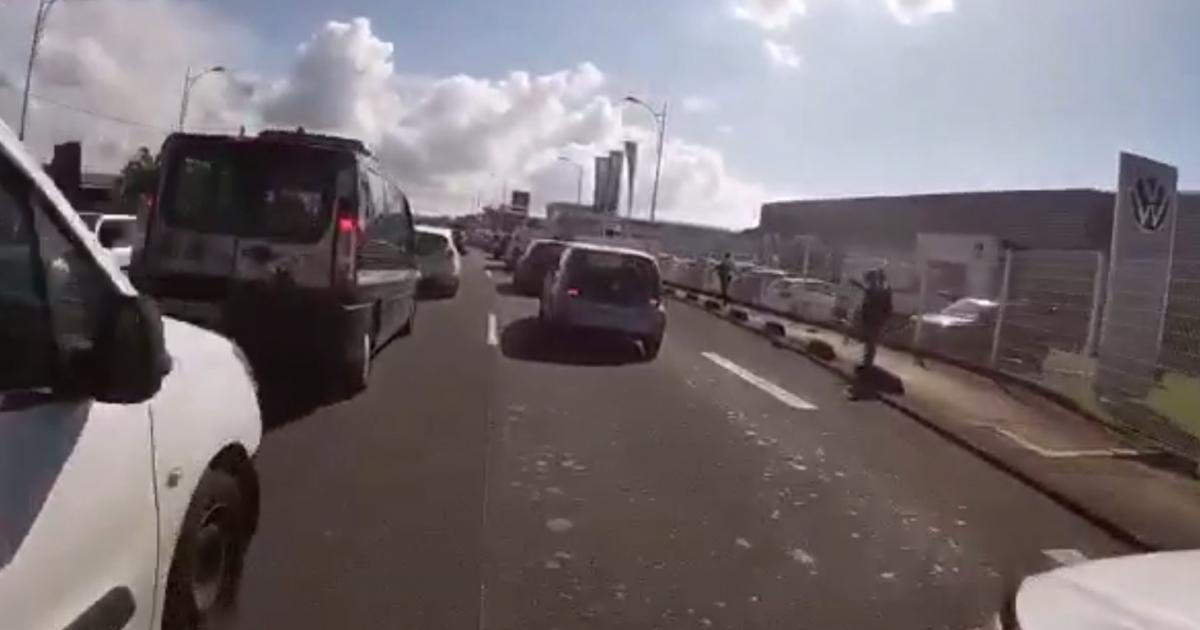 La vidéo d'un accident à Jarry suscite l'émoi sur internet