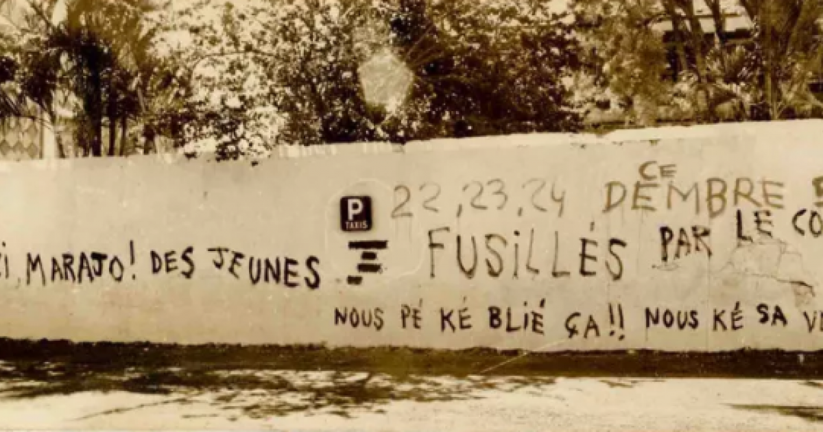 Une commémoration des évènements de décembre 59 organisée à Fort-de-France