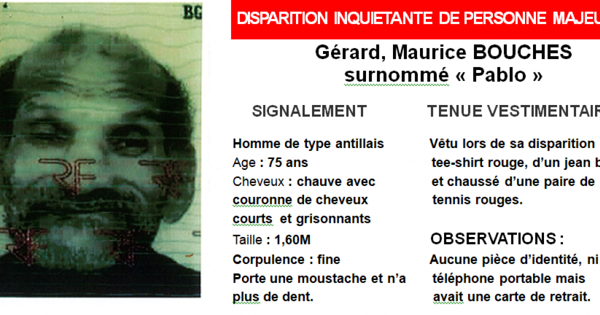     





La police cherche toujours Gérard Maurice Bouches dit Pablo




