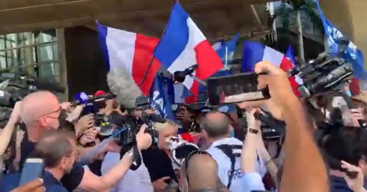 Marine Le Pen est arrivée en Guadeloupe
