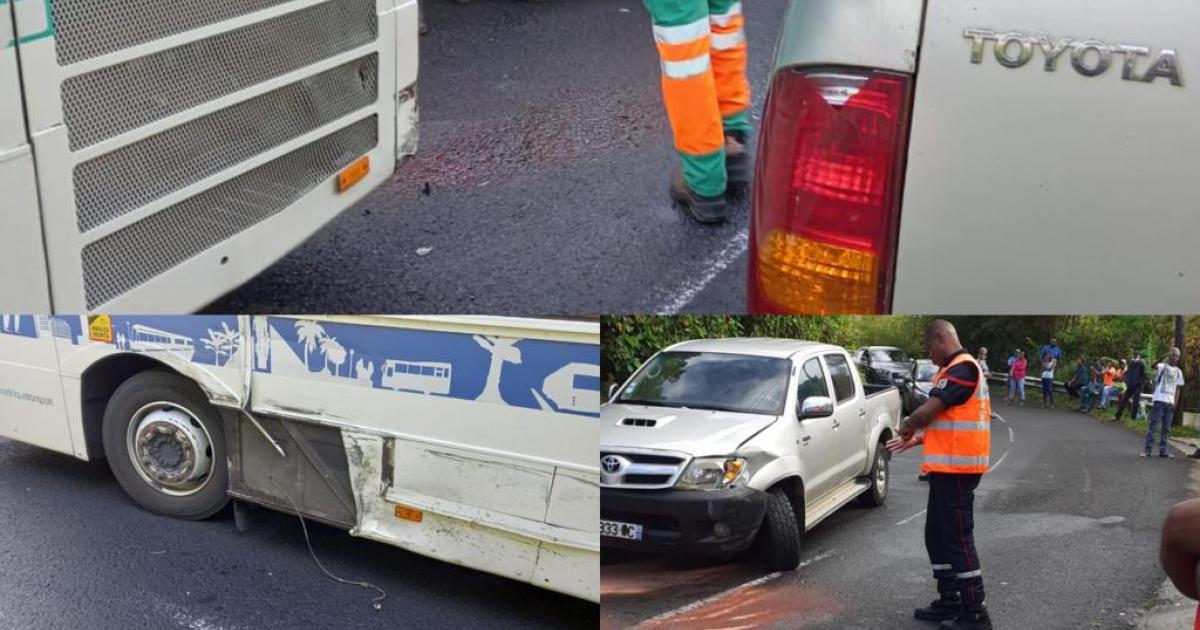 Un accident entre un bus et un véhicule utilitaire paralyse la circulation sur la route de Balata