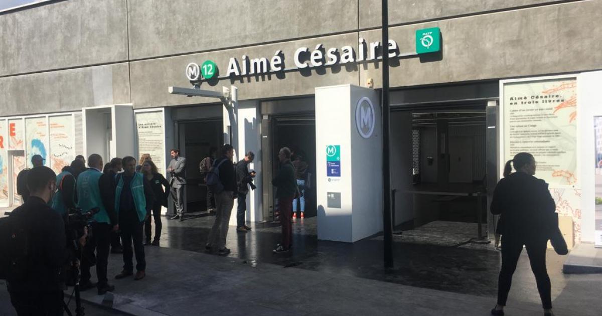 Une station Aimé Césaire dans le métro parisien