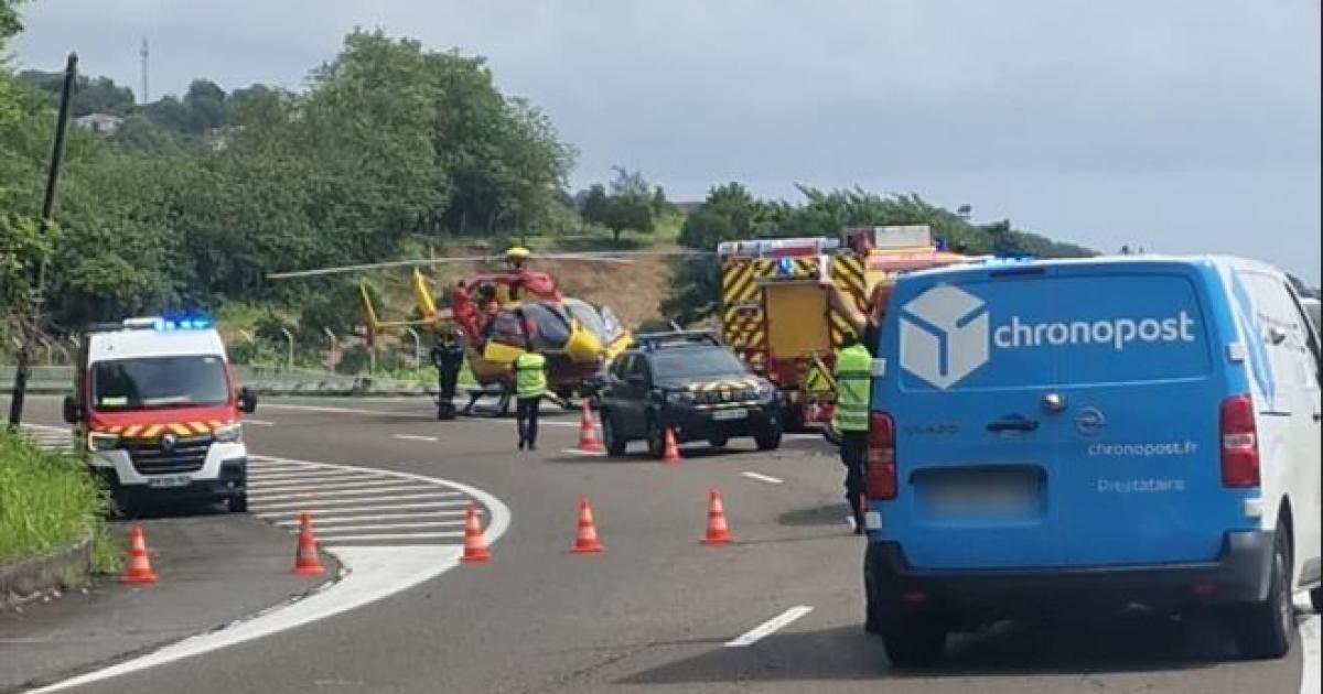 Un motard de 58 ans gravement blessé à Trinité