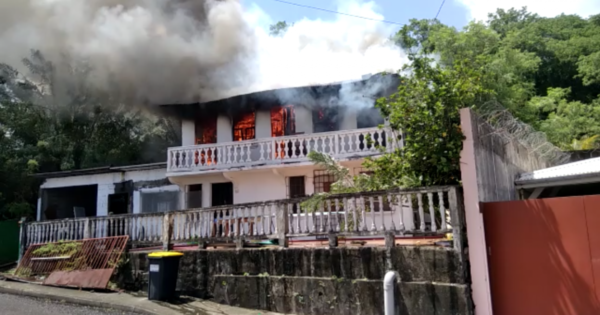    





[VIDÉO] Une maison ravagée par les flammes à Schoelcher 




