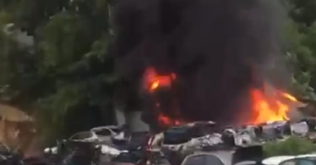 Incendie dans une casse automobile des Abymes