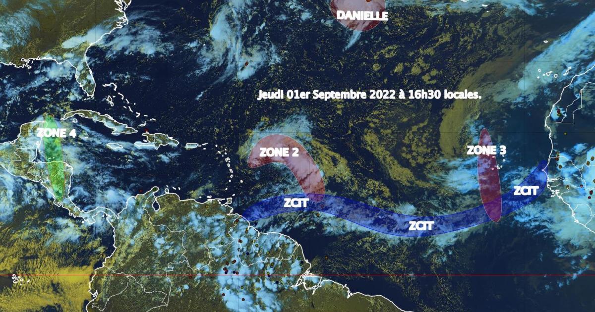 La tempête tropicale Danielle ne menace pas les Antilles