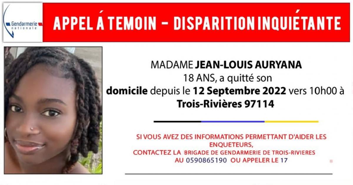 Appel à témoins : avez-vous vu Auryana Jean-Louis ?