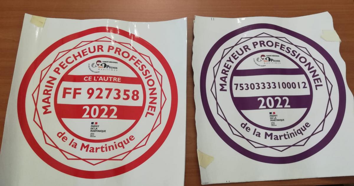 Une identification pour les professionnels de la pêche