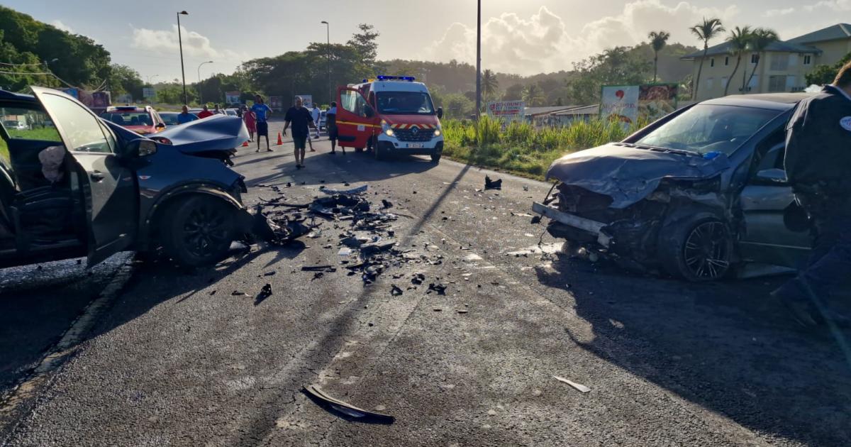 Un blessé grave après un choc frontal aux Abymes