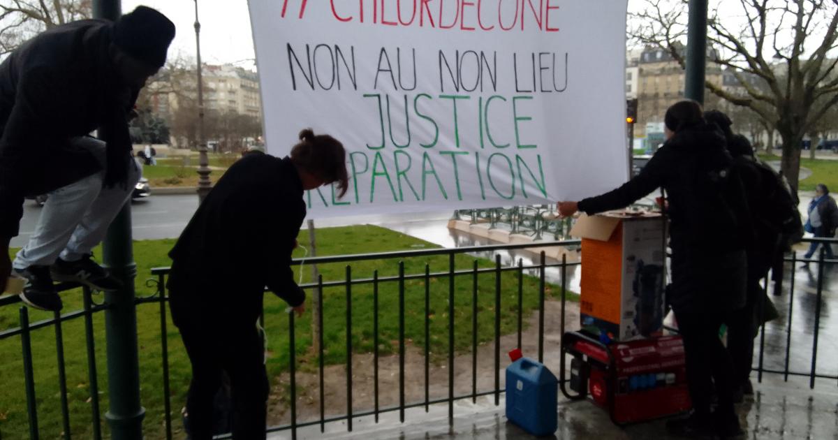 Mobilisation à Paris contre le non-lieu dans l’affaire de l’empoisonnement au chlordécone