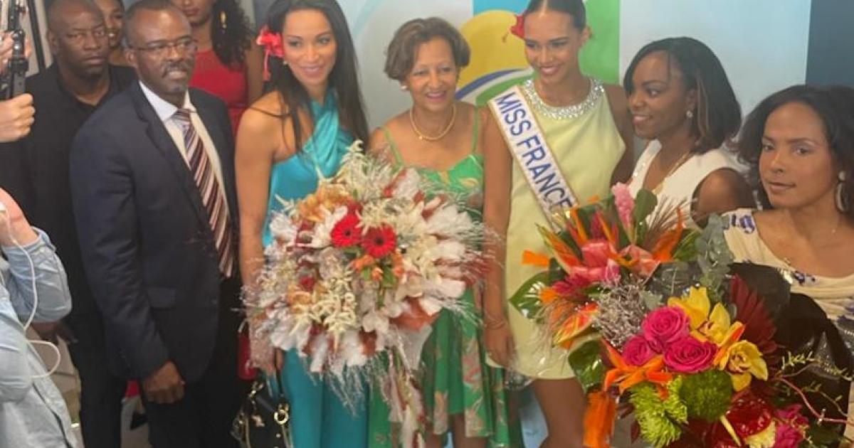 Indira Ampiot, Miss France 2023, est de retour en Guadeloupe