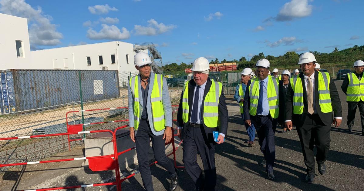 Gérard Larcher, Président du Sénat, visite le chantier du futur CHU de Guadeloupe