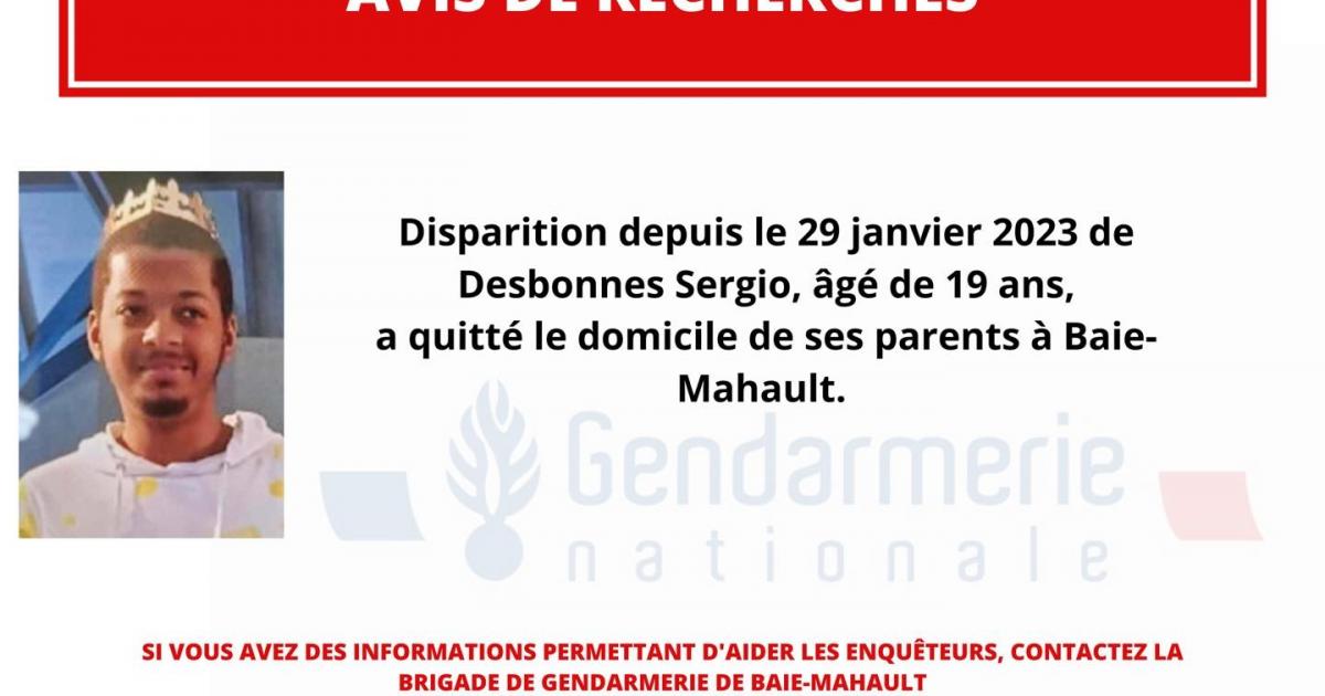 Un jeune homme porté disparu