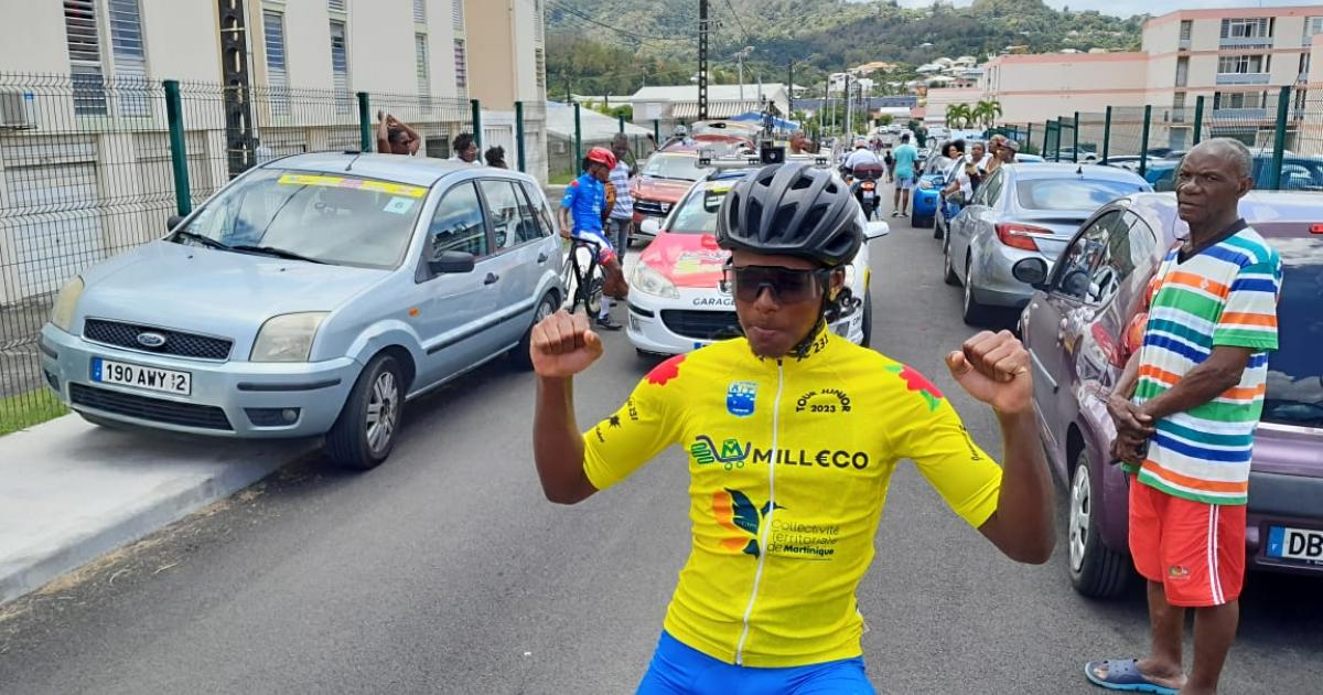Dave Louison de la CSCA, vainqueur du Tour Cycliste Juniors de Martinique