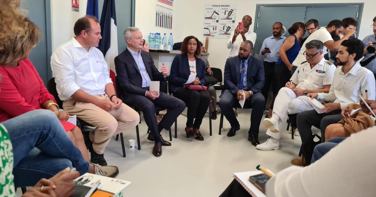 Bruno Lemaire à la rencontre du monde économique et politique en Martinique