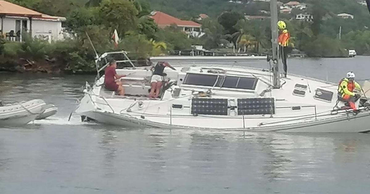 Une opération de la SNSM actuellement en cours aux Trois-Îlets