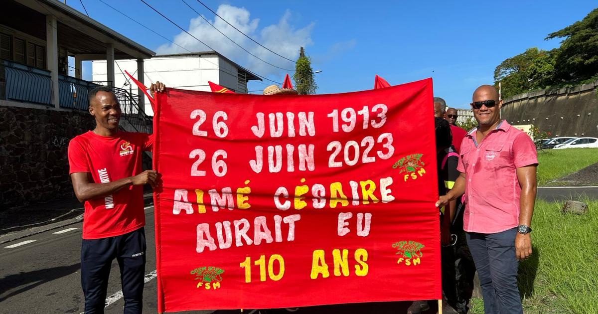 Cortège et hommages pour Aimé Césaire qui aurait eu 110 ans ce lundi