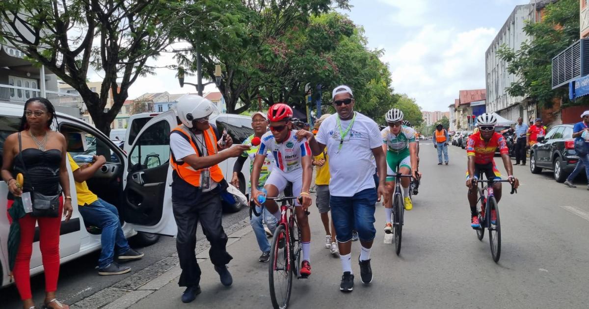 Edwin Nubul gagne la 2ème étape du Tour cycliste de Martinique à Fort-de-France