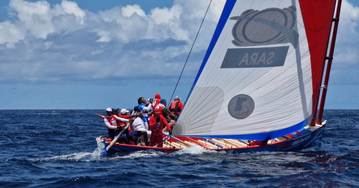 1ère étape du Tour de Martinique des Yoles Rondes : Sara Energies Nouvelles - Autodistribution, taille patron !