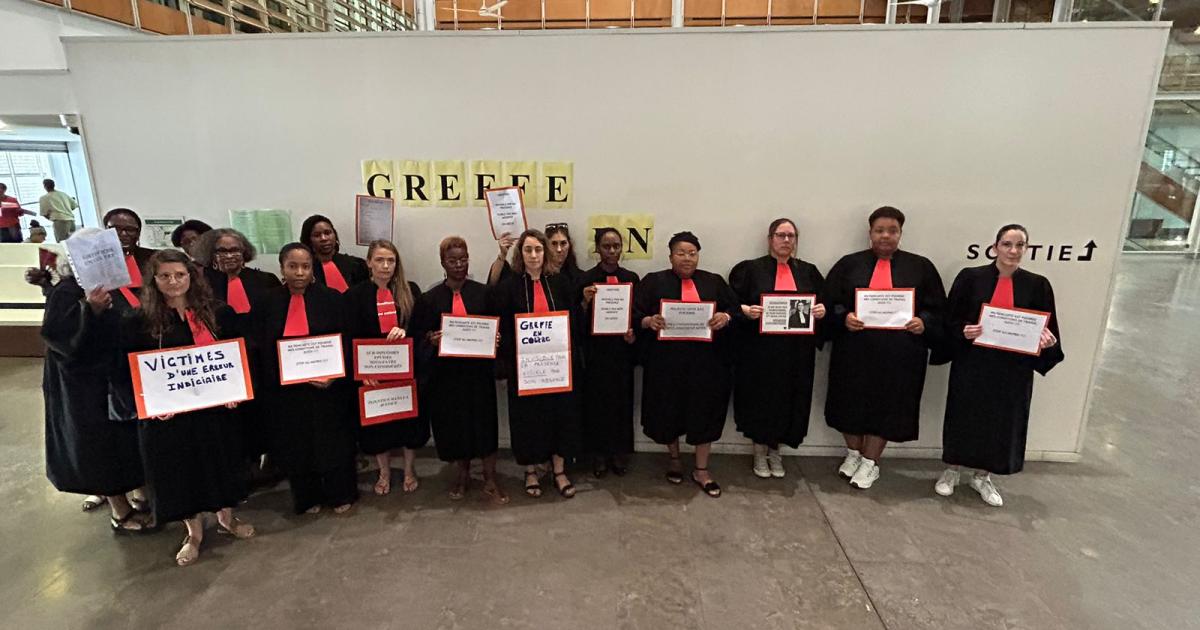 Nouvelle mobilisation des greffiers au tribunal judiciaire de Fort-de-France