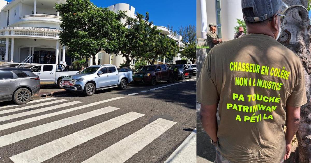 Les chasseurs mobilisés en Guadeloupe et en colère