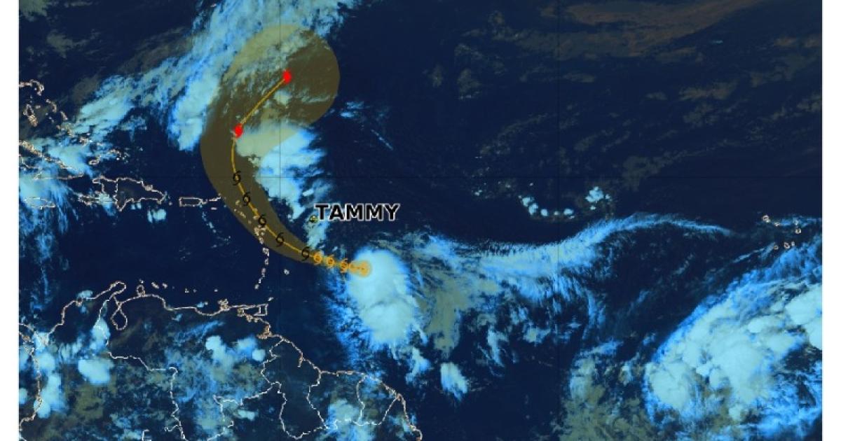 Alerte Jaune Cyclone en Guadeloupe : où en est la tempête « Tammy » ce midi ?