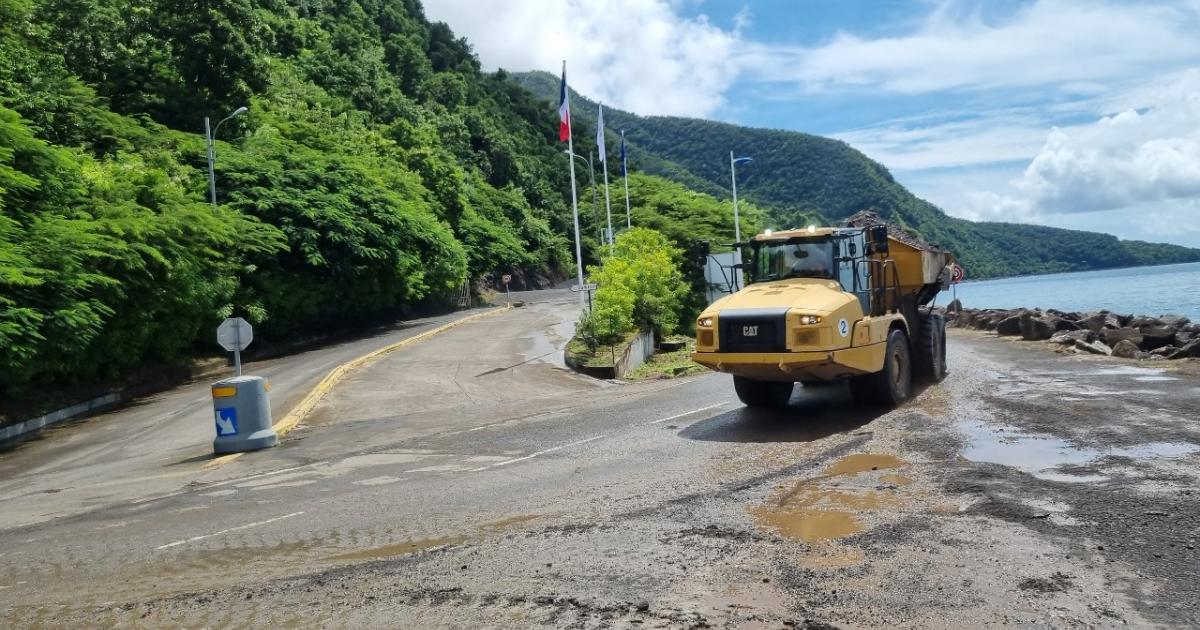 La RD6 de nouveau fermée : d’importants travaux de déblaiement en cours
