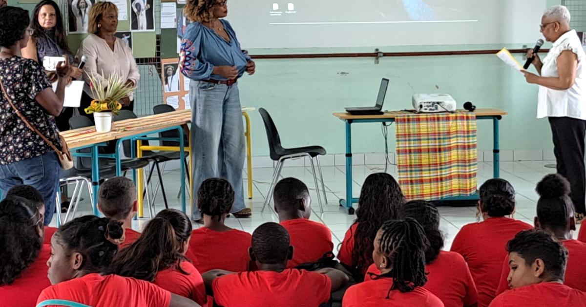 L’ancienne escrimeuse Laura Fessel à la rencontre des collégiens de Sainte-Anne