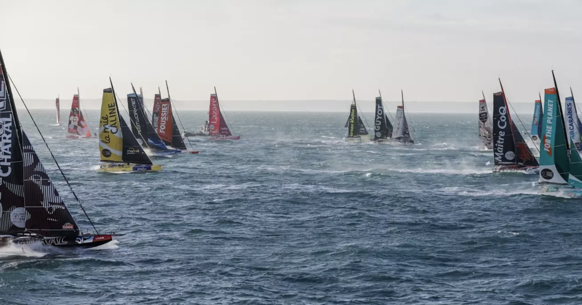 Transat Jacques Vabre : derniers de la flotte, les 40 Imoca enfin sur l’eau