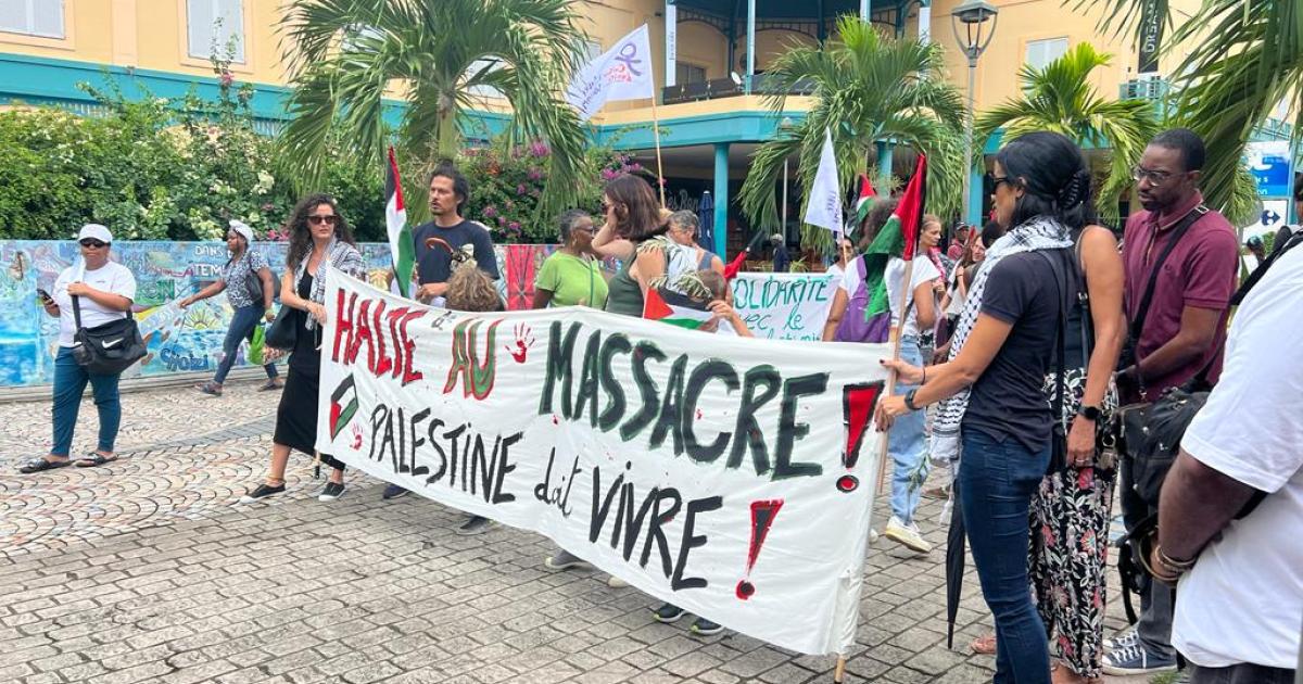 Nouvelle manifestation en soutien aux Palestiniens, à Fort-de-France