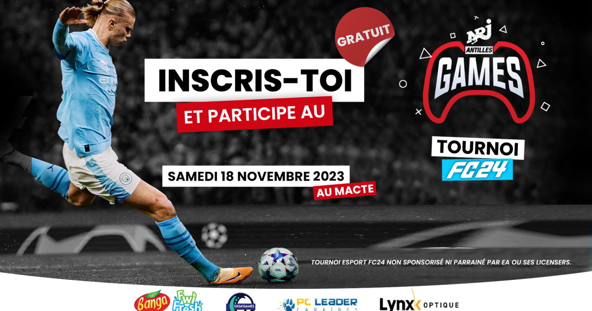     





Les inscriptions à la 1re édition du « NRJ Antilles Games » sont ouvertes !




