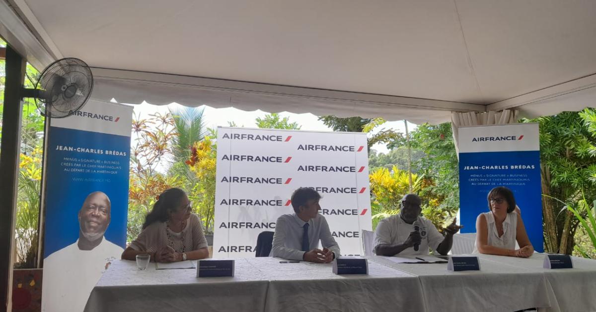 Le chef martiniquais Jean-Charles Bredas signe désormais les plats d’Air France