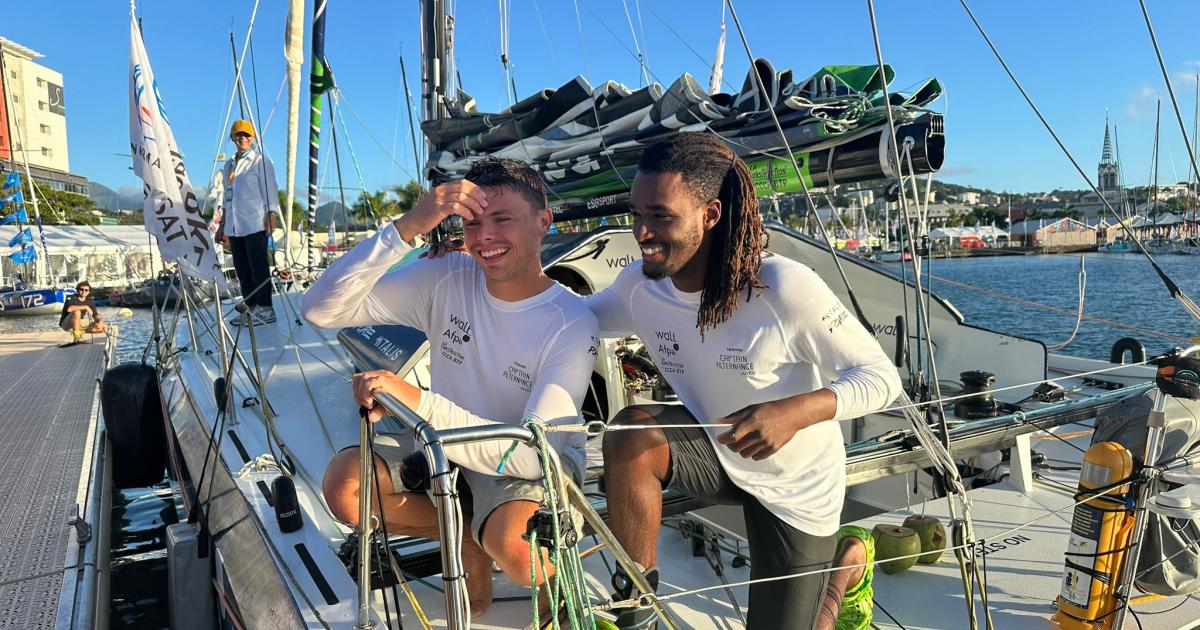 Jacques Vabre : le Guadeloupéen Keni Piperol et Thomas Jourden sont arrivés à Fort-de-France