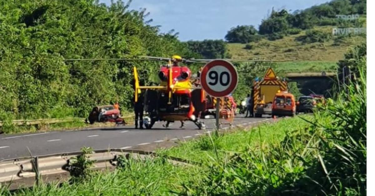 Deux blessés évacués après un accident de la route à Sainte-Luce