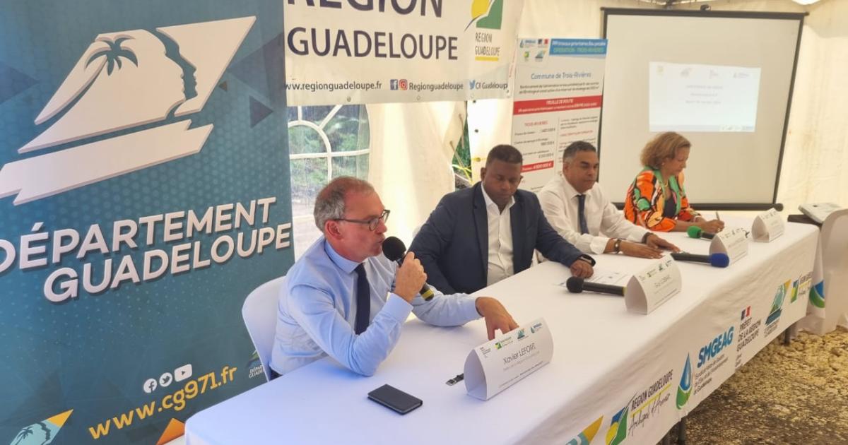 Eau et assainissement : 4,5 millions d'euros pour le captage de l'Hermitage à Trois-Rivières