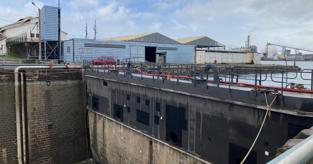 Le bassin de radoub de Fort-de-France reprend du service