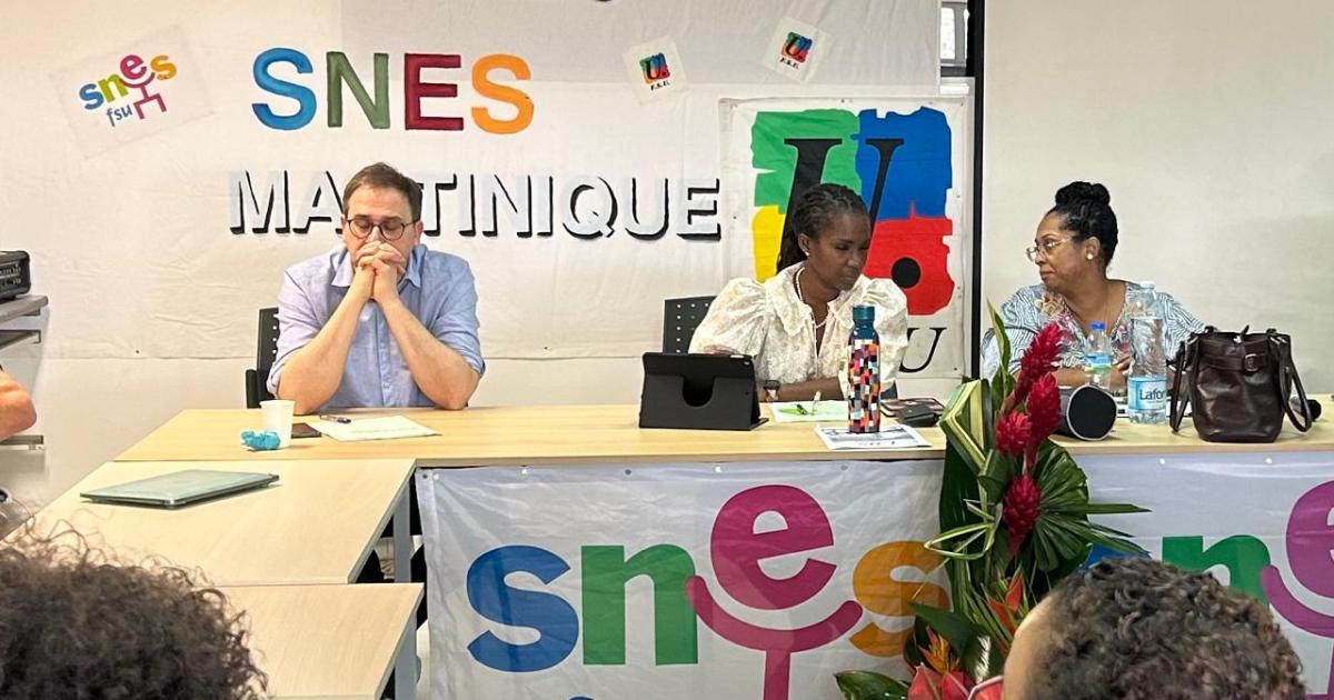 Les adhérents du Snes Martinique étaient réunis en congrès