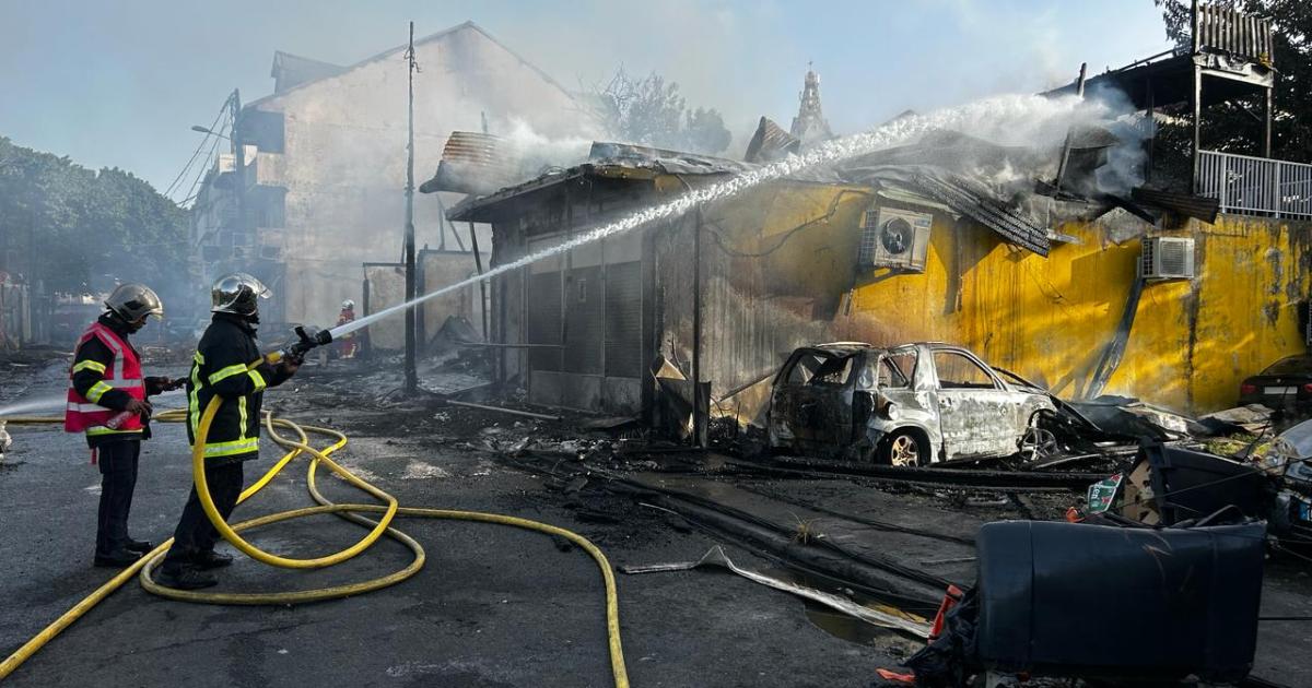 7 habitations détruites par un incendie à Pointe-à-Pitre