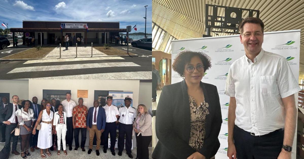 Plaisance, avions et paquebots : le ministre délégué aux Transports sur tous les fronts en Martinique