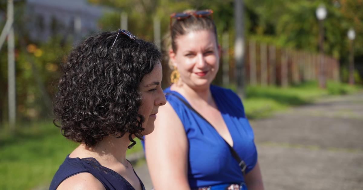 Manon Aubry en visite en Guadeloupe