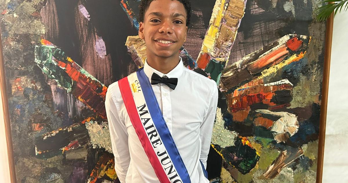 Thomas Valbert, 15 ans, élu maire junior du Lamentin
