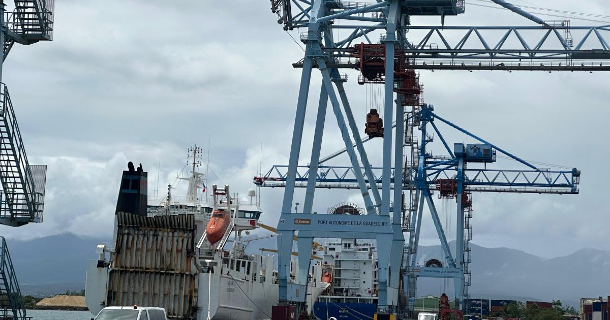 L'activité portuaire en Guadeloupe en baisse au premier trimestre 2024
