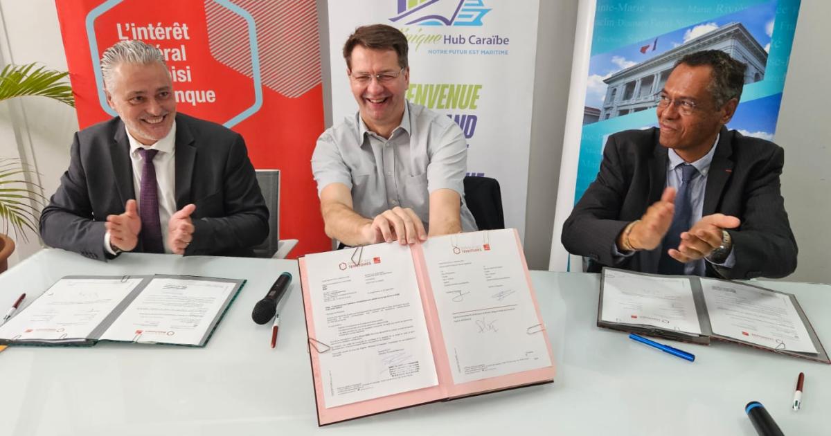 Une convention signée pour lancer les travaux d’extension du Grand Port Maritime de Martinique