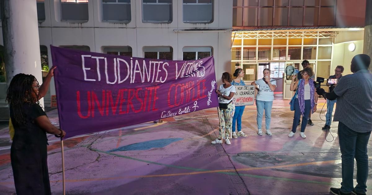 Marche nocturne d’étudiantes pour dénoncer des agressions près du campus de Schoelcher
