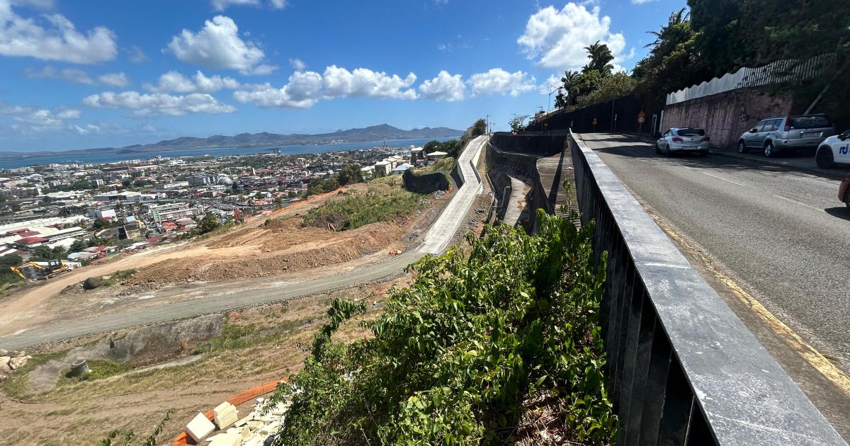 13 ans après le glissement de terrain, les travaux à Morne Calebasse touchent à leur fin
