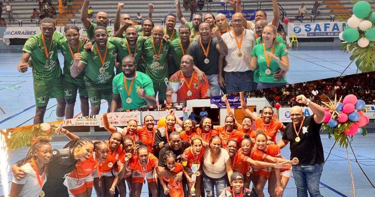 Handball : l’Arsenal du Robert (femmes) et l’Etoile de Gondeau (hommes), champions de Martinique
