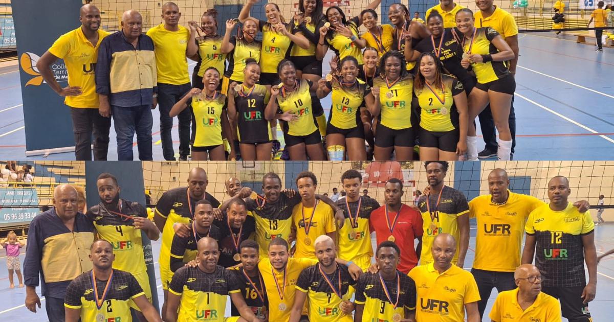 Volley-ball : le Rayon de Petite-Anse, champion de Martinique hommes et femmes