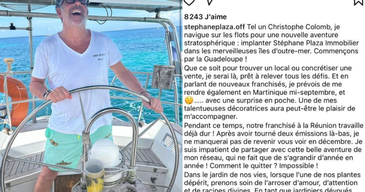 Stéphane Plaza aux Antilles : l’annonce d’une arrivée qui fait polémique