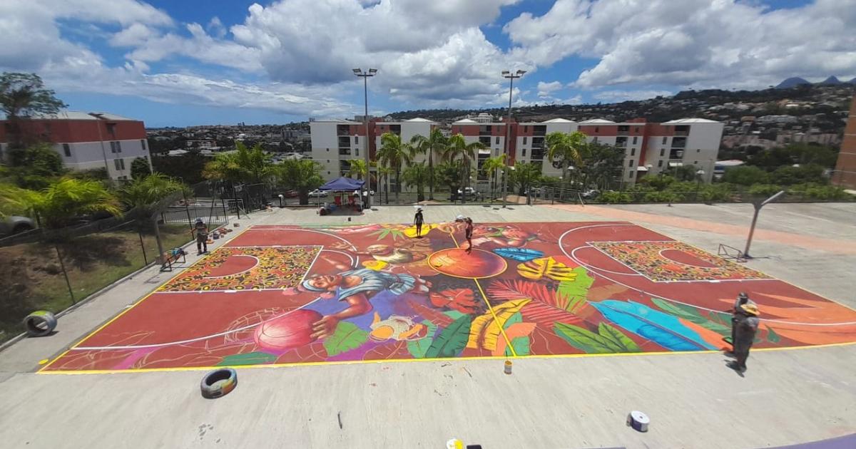 Rencontre entre sport et art au parc urbain Raphaël Verroux à Fort-de-France